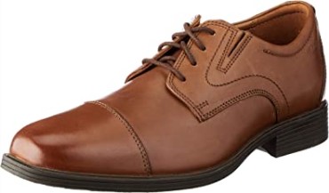 Zapatillas Whiddon Cap Para Hombre Cuero Marrón Oscuro Clarks