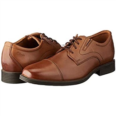 Zapatillas Whiddon Cap Para Hombre Cuero Marrón Oscuro Clarks