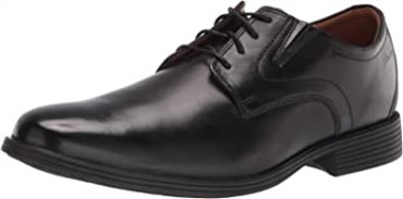 Hombre Whiddon Plaoxford Clarks Cuero Negro