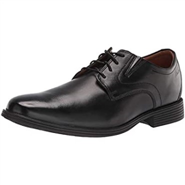 Hombre Whiddon Plaoxford Clarks Cuero Negro