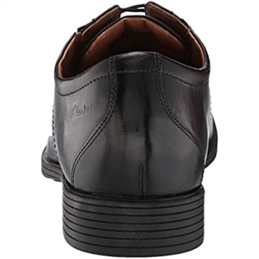 Hombre Whiddon Plaoxford Clarks Cuero Negro