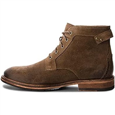 Hombre Clarkdale Bud Khaki Suede Premium Cuero G Fit Botas Verde Clarks