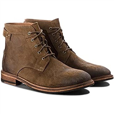 Hombre Clarkdale Bud Khaki Suede Premium Cuero G Fit Botas Verde Clarks