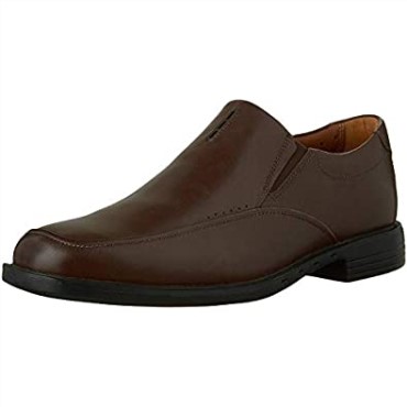 Hombre Unbizley Lane Cuero Slip En Vestido Oxfords Clarks Marrón