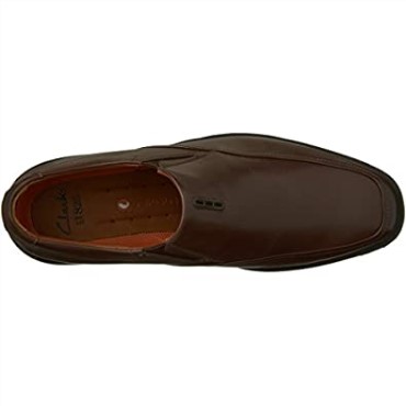 Hombre Unbizley Lane Cuero Slip En Vestido Oxfords Clarks Marrón
