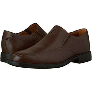 Hombre Unbizley Lane Cuero Slip En Vestido Oxfords Clarks Marrón