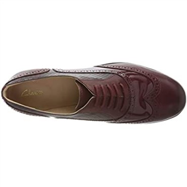 Merlot Clarks Hamble Roble Oxford Para Mujer