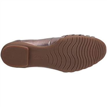 Combinación Metalizada Sintético Clarks Bailarinas Mujer Sara Clover
