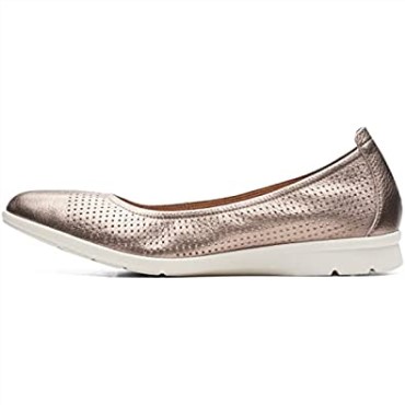 Bailarinas De Mujer Jenette Clarks De Piel Metalizada