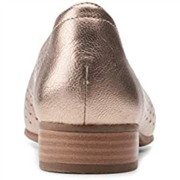 Bailarinas De Mujer Clarks Juliet Cedar De Piel Metalizada