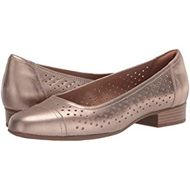 Bailarinas De Mujer Clarks Juliet Cedar De Piel Metalizada