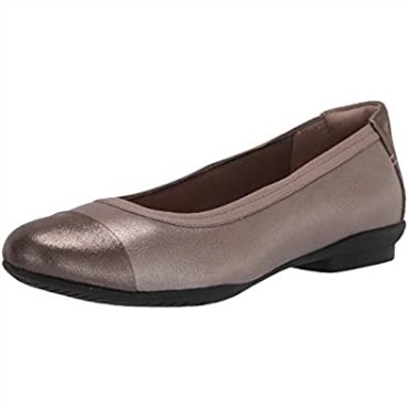 Bailarinas De Mujer Clarks Sara Orchid De Piel Metalizada