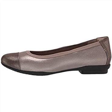 Bailarinas De Mujer Clarks Sara Orchid De Piel Metalizada