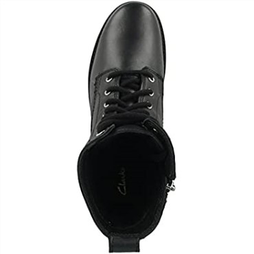 Botines De Mujer Con Cordones Orianna Hi En Piel Metalizada Clarks