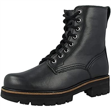 Botines De Mujer Con Cordones Orianna Hi En Piel Metalizada Clarks
