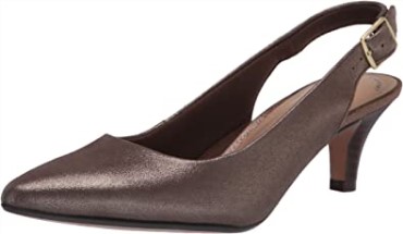Zapato De Salón Linvale Sondra De Mujer En Piel Metalizada Clarks