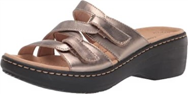 Sandalia Merliah Karli Mujer Piel Metalizada Clarks