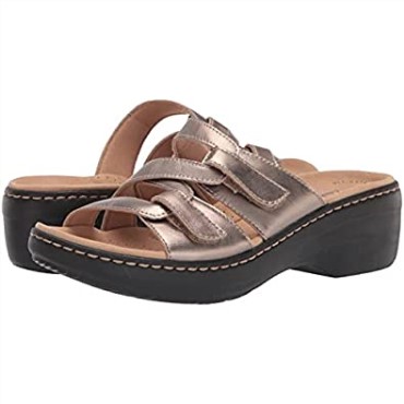 Sandalia Merliah Karli Mujer Piel Metalizada Clarks
