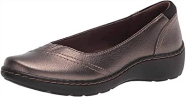 Bailarinas Mujer Clarks Cora Eliza Metalizado Sintético