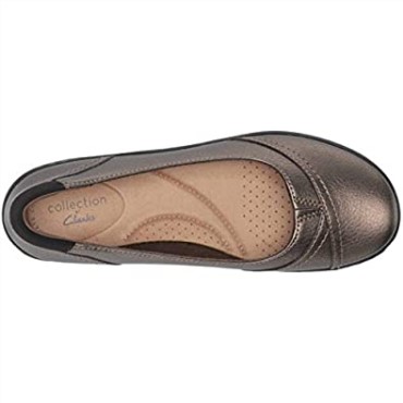 Bailarinas Mujer Clarks Cora Eliza Metalizado Sintético