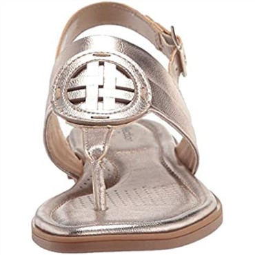 Sandalia Plana Mujer Clarks Reyna Glam Metalizado Sintético