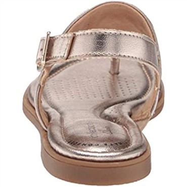 Sandalia Plana Mujer Clarks Reyna Glam Metalizado Sintético