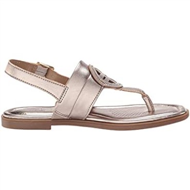 Sandalia Plana Mujer Clarks Reyna Glam Metalizado Sintético