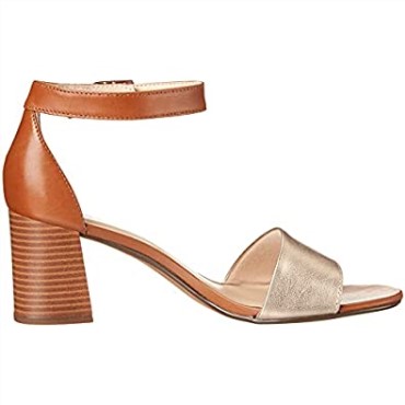 Sandalia De Tacón Jocelynne Cam Para Mujer En Piel Color Tostado Metalizado Clarks