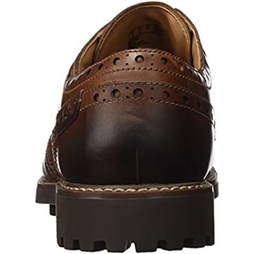 Montacute Wing Men's Brogue Marrón Bronceado Oscuro Lea Clarks