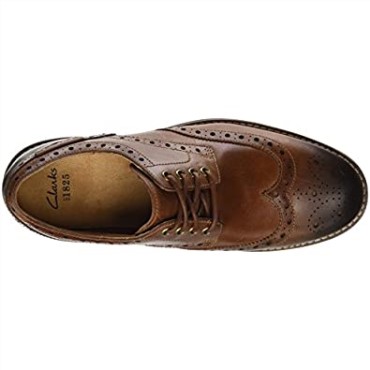 Montacute Wing Men's Brogue Marrón Bronceado Oscuro Lea Clarks