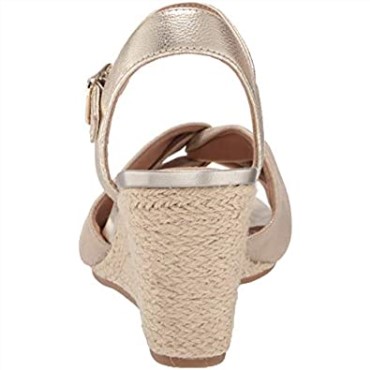 Sandalia Combi Margee Beth Cuña Mujer Piel Textil Natural Clarks