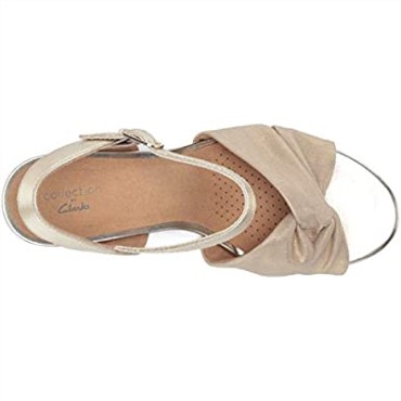 Sandalia Combi Margee Beth Cuña Mujer Piel Textil Natural Clarks
