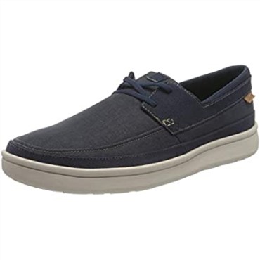 Zapatilla Cantal Step De Lona Azul Marino Para Hombre Clarks