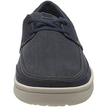 Zapatilla Cantal Step De Lona Azul Marino Para Hombre Clarks