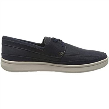 Zapatilla Cantal Step De Lona Azul Marino Para Hombre Clarks