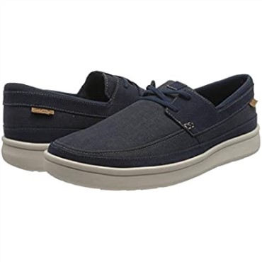Zapatilla Cantal Step De Lona Azul Marino Para Hombre Clarks