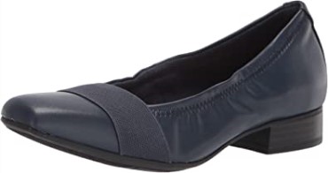 Navy Clarks Tilmont Slip, Bailarinas Planas Para Mujer
