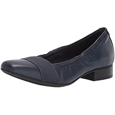 Navy Clarks Tilmont Slip, Bailarinas Planas Para Mujer