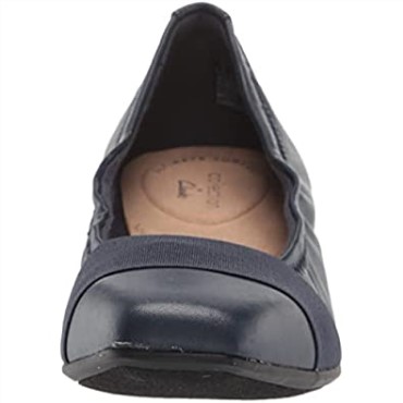 Navy Clarks Tilmont Slip, Bailarinas Planas Para Mujer