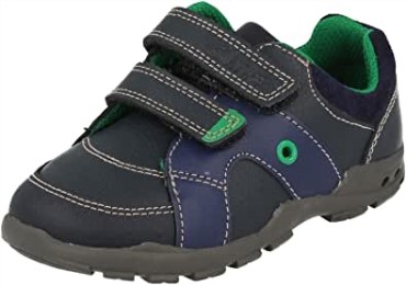 Primeros Zapatos De Niños Combi Clarks Flash Pop Azul Marino