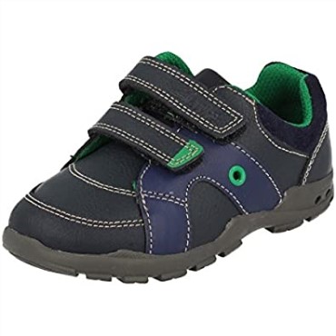 Primeros Zapatos De Niños Combi Clarks Flash Pop Azul Marino