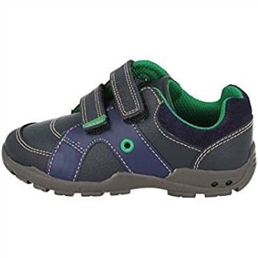 Primeros Zapatos De Niños Combi Clarks Flash Pop Azul Marino