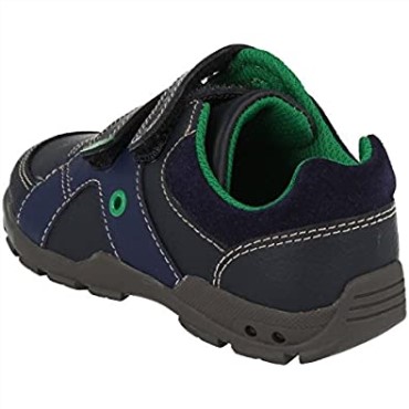 Primeros Zapatos De Niños Combi Clarks Flash Pop Azul Marino