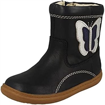 Azul Marino Combi Flash Midi T Niñas Botas De Bebé Clarks
