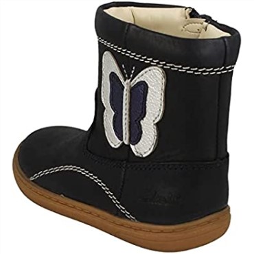 Azul Marino Combi Flash Midi T Niñas Botas De Bebé Clarks