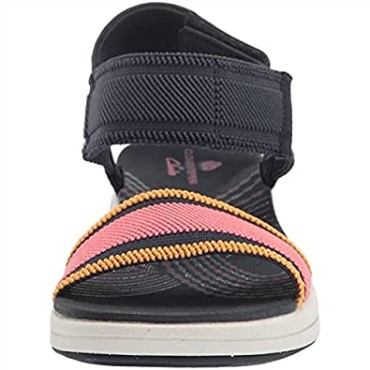 Sandalia Clarks Mira Sea Para Mujer En Tejido Combi Azul Marino