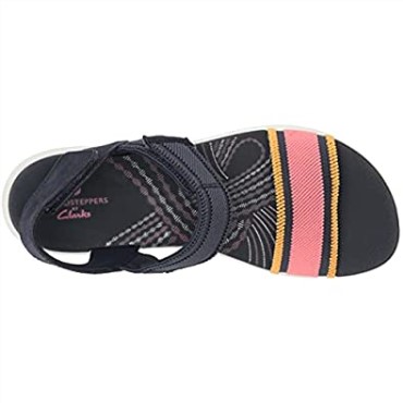Sandalia Clarks Mira Sea Para Mujer En Tejido Combi Azul Marino