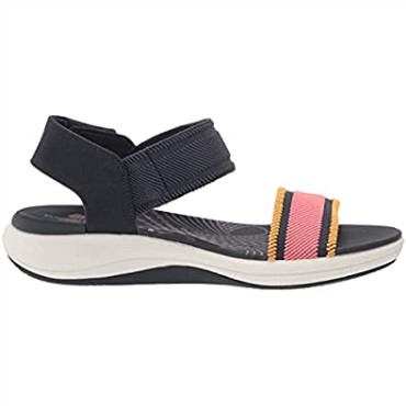 Sandalia Clarks Mira Sea Para Mujer En Tejido Combi Azul Marino