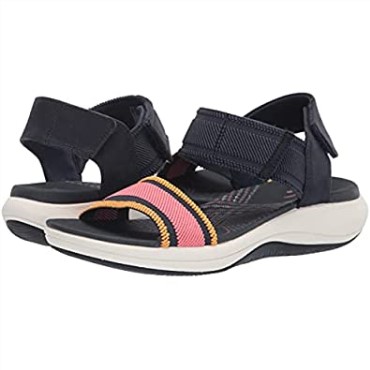 Sandalia Clarks Mira Sea Para Mujer En Tejido Combi Azul Marino
