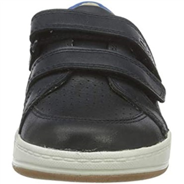 Zapatilla De Deporte Clarks Fawn Solo T De Cuero Azul Marino Para Niño